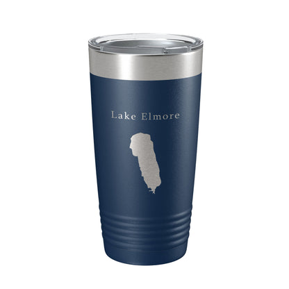 Lake Elmore Map Tumbler Travel Mug Insulated Laser Engraved Coffee Cup Vermont 20 oz-2
