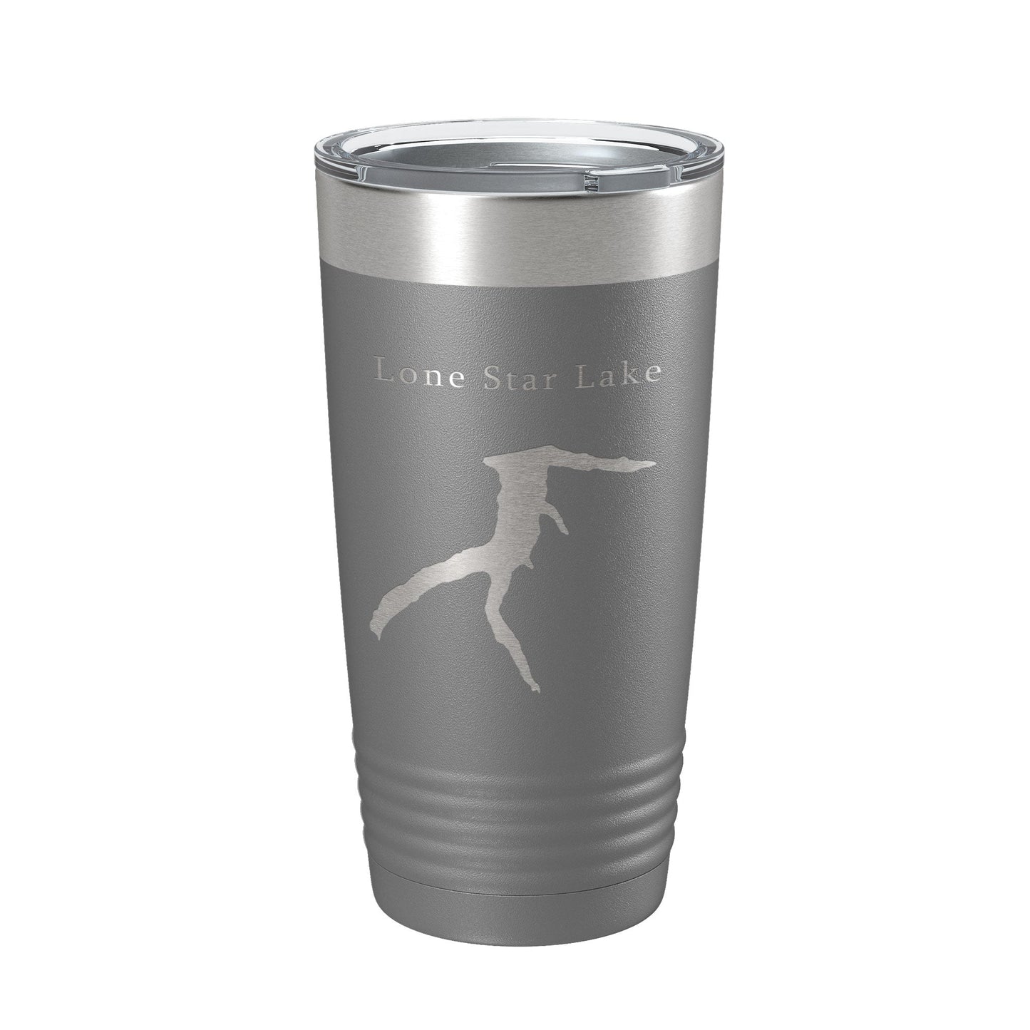 Lone Star Lake Map Tumbler Travel Mug Insulated Laser Engraved Coffee Cup Kansas 20 oz-16