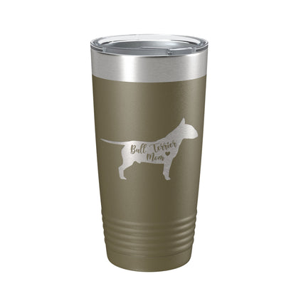 Bull Terrier Mom Tumbler Dog Travel Mug Gift Insulated Laser Engraved Coffee Cup 20 oz-21