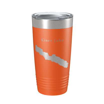 Kiser Lake Map Tumbler Travel Mug Insulated Laser Engraved Coffee Cup Ohio 20 oz-17