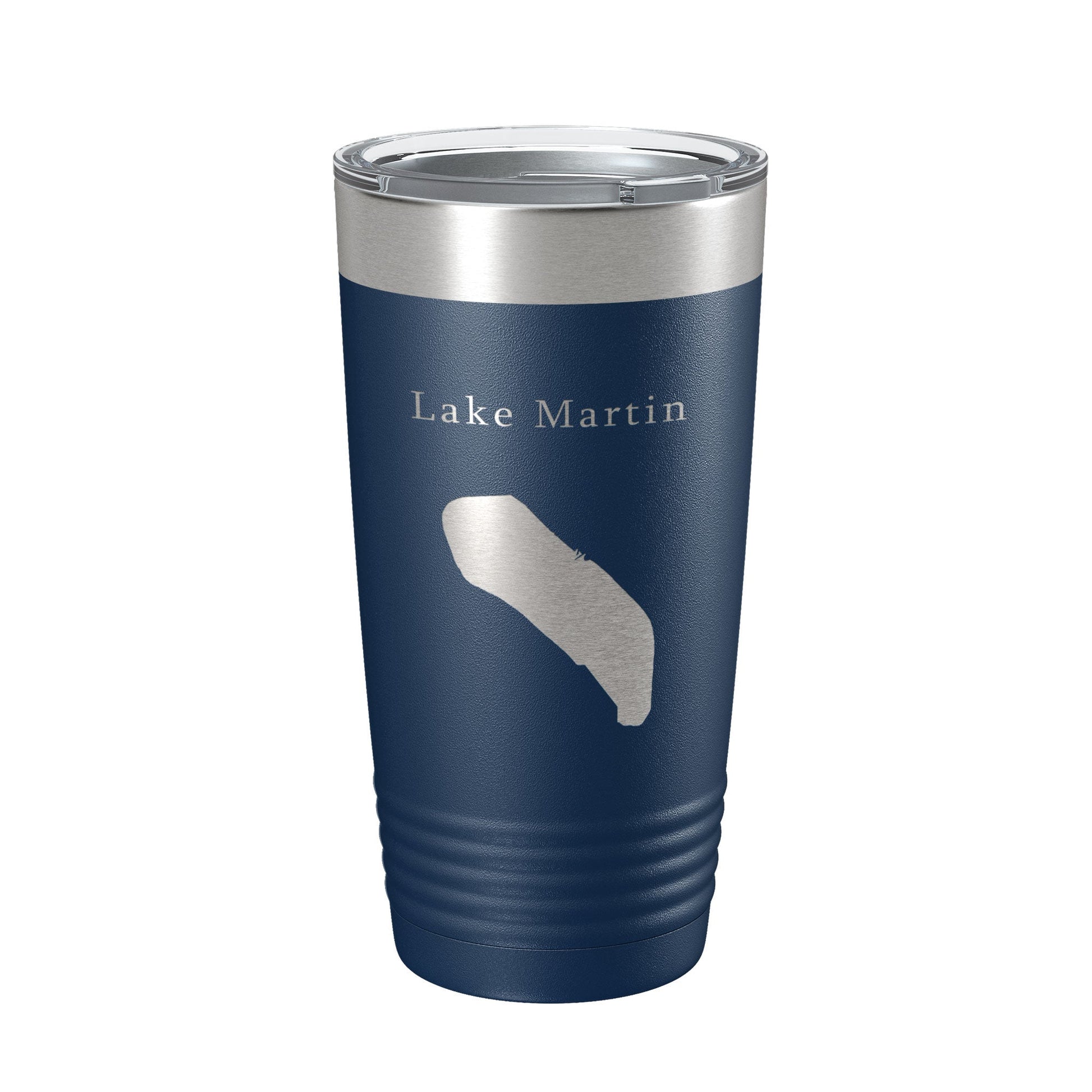 Lake Martin Map Tumbler Travel Mug Insulated Laser Engraved Coffee Cup Louisiana 20 oz-2