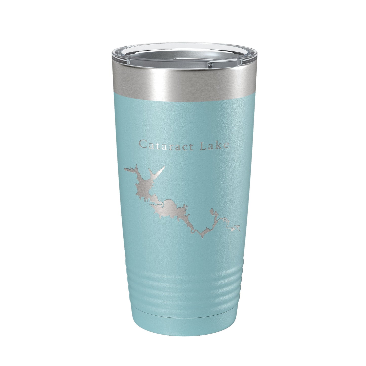 Cataract Lake Map Tumbler Travel Mug Insulated Laser Engraved Coffee Cup Indiana 20 oz-13