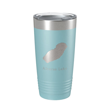 Alturas Lake Map Tumbler Travel Mug Insulated Laser Engraved Coffee Cup Idaho 20 oz-13
