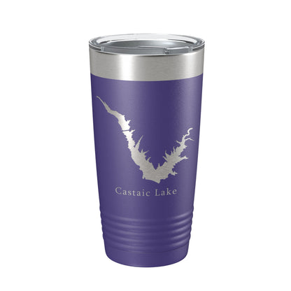 Castaic Lake Map Tumbler Travel Mug Insulated Laser Engraved Coffee Cup California 20 oz-15