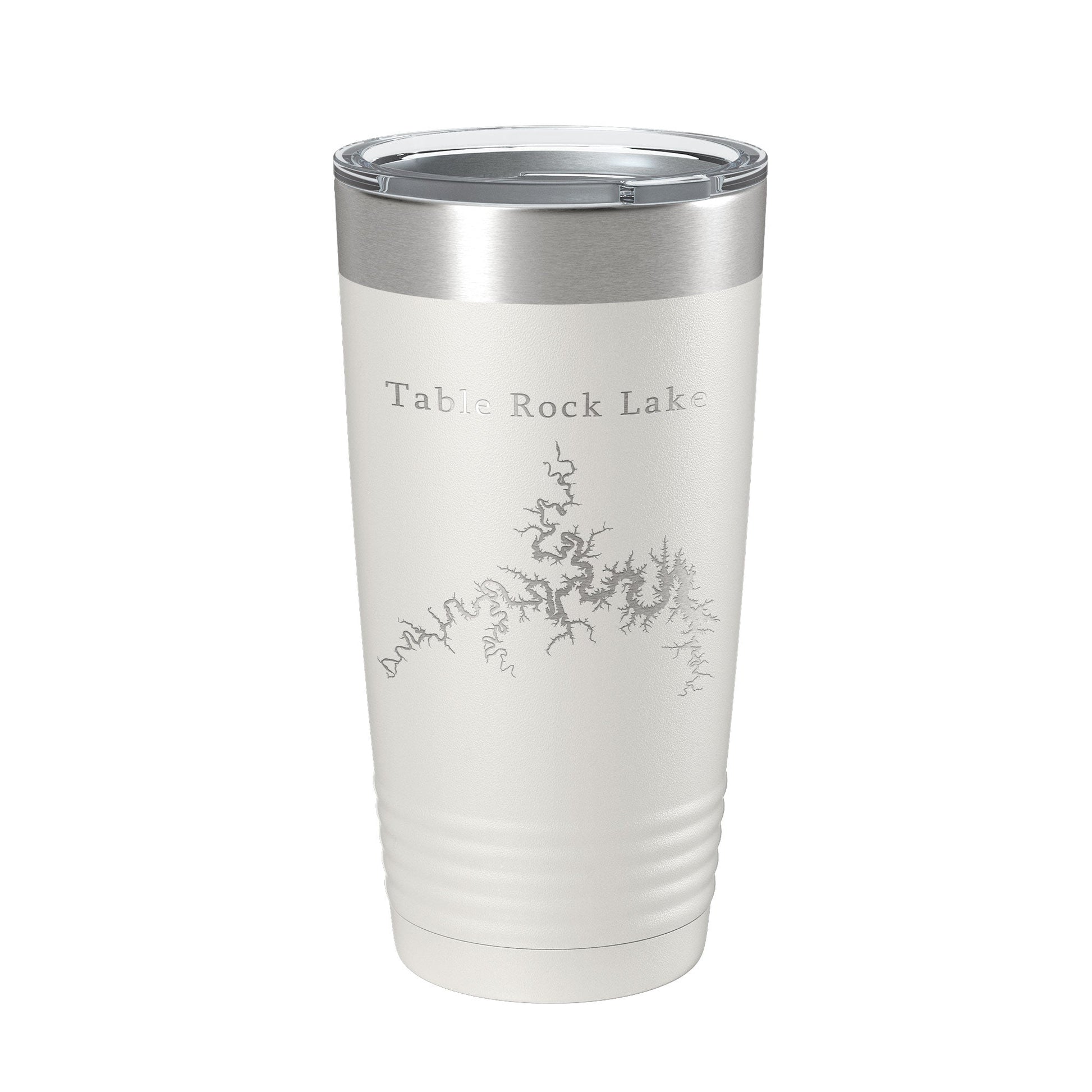 Table Rock Lake Map Tumbler Travel Mug Insulated Laser Engraved Coffee Cup Arkansas Missouri 20 oz-1