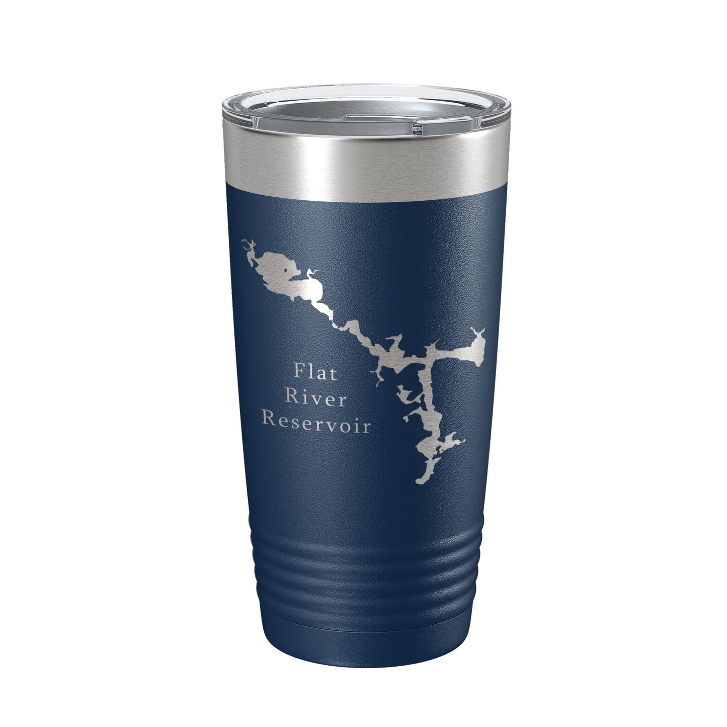 Flat River Reservoir Tumbler Lake Map Travel Mug Insulated Laser Engraved Coffee Cup Rhode Island 20 oz-8