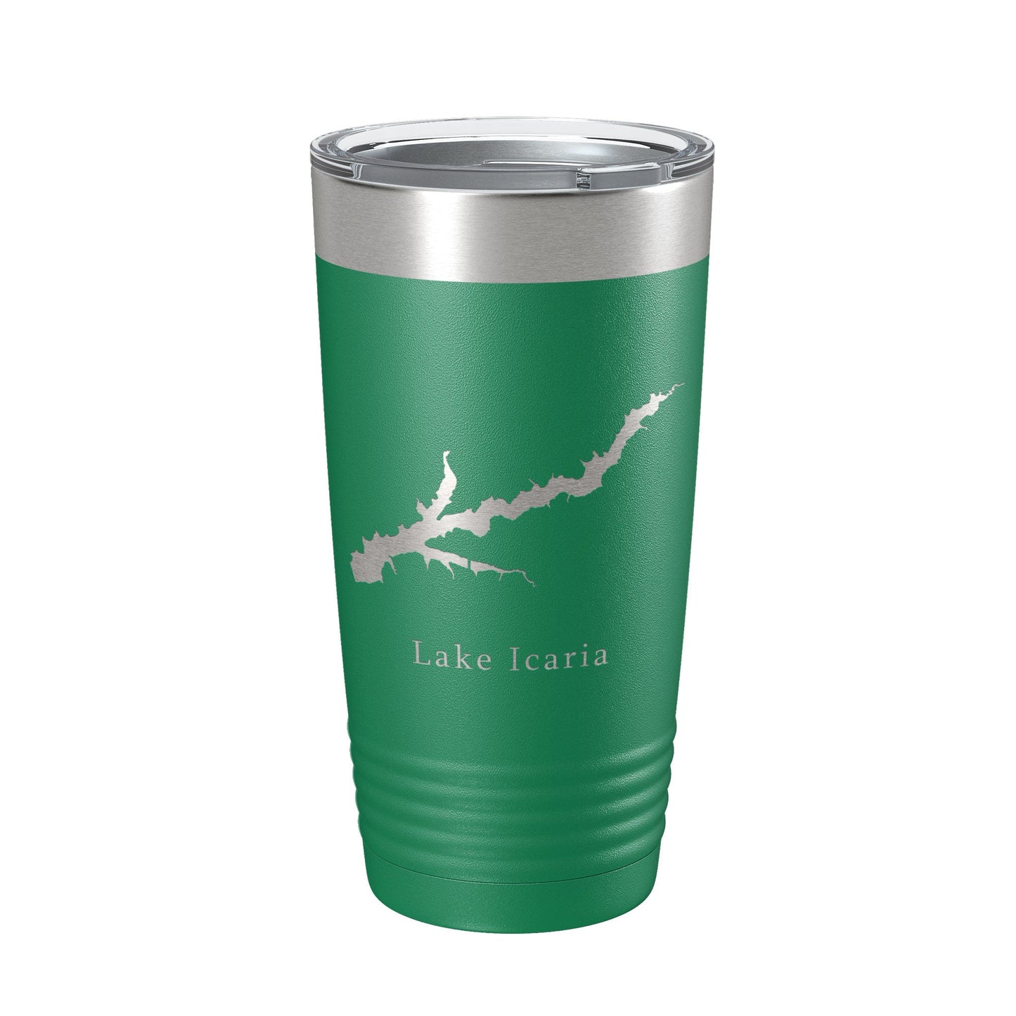 Lake Icaria Map Tumbler Travel Mug Insulated Laser Engraved Coffee Cup Iowa 20 oz-9