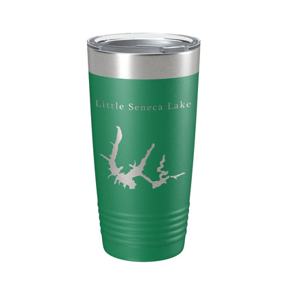 Little Seneca Lake Map Tumbler Travel Mug Insulated Laser Engraved Coffee Cup Maryland 20 oz-9