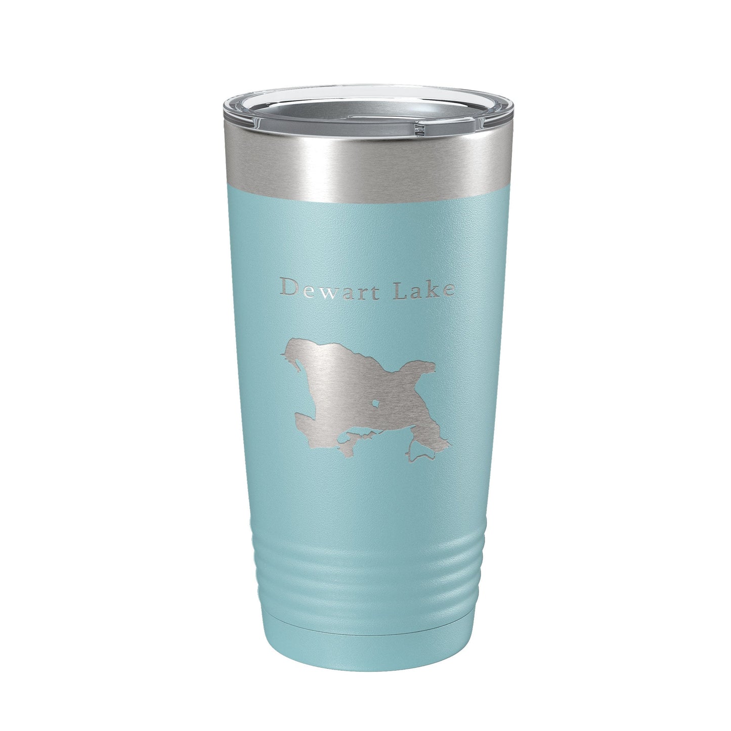 Dewart Lake Map Tumbler Travel Mug Insulated Laser Engraved Coffee Cup Indiana 20 oz-13