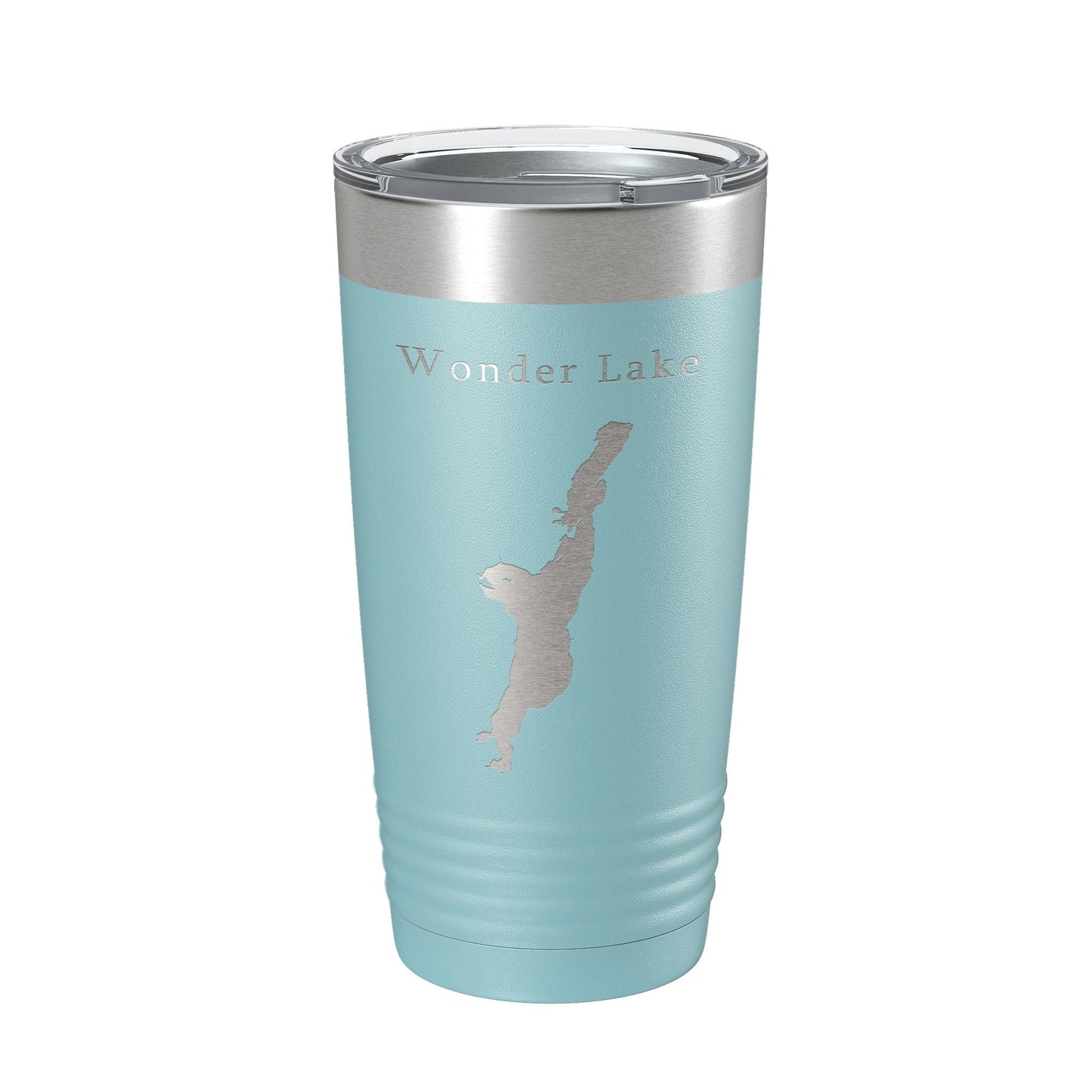 Wonder Lake Map Tumbler Travel Mug Insulated Laser Engraved Coffee Cup Illinois 20 oz-13