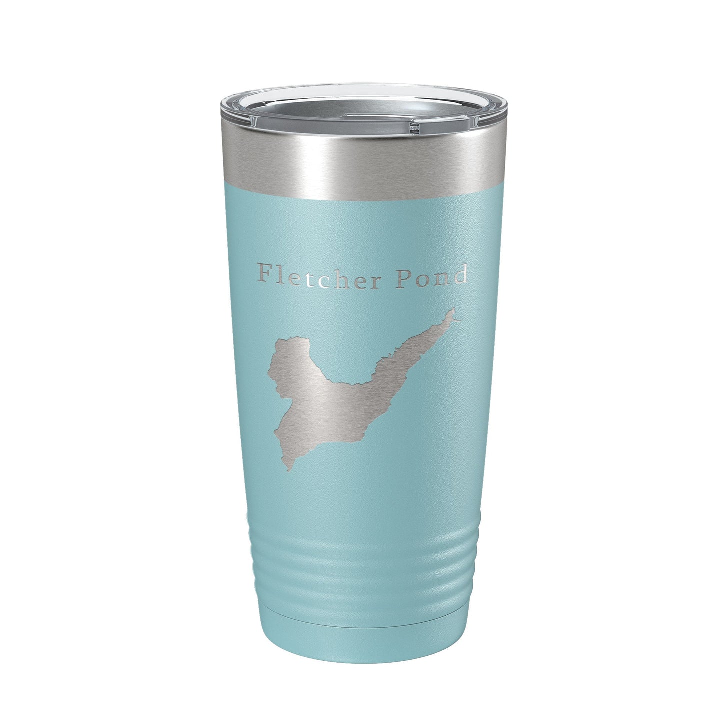 Fletcher Pond Tumbler Lake Map Travel Mug Insulated Laser Engraved Coffee Cup Michigan 20 oz-13