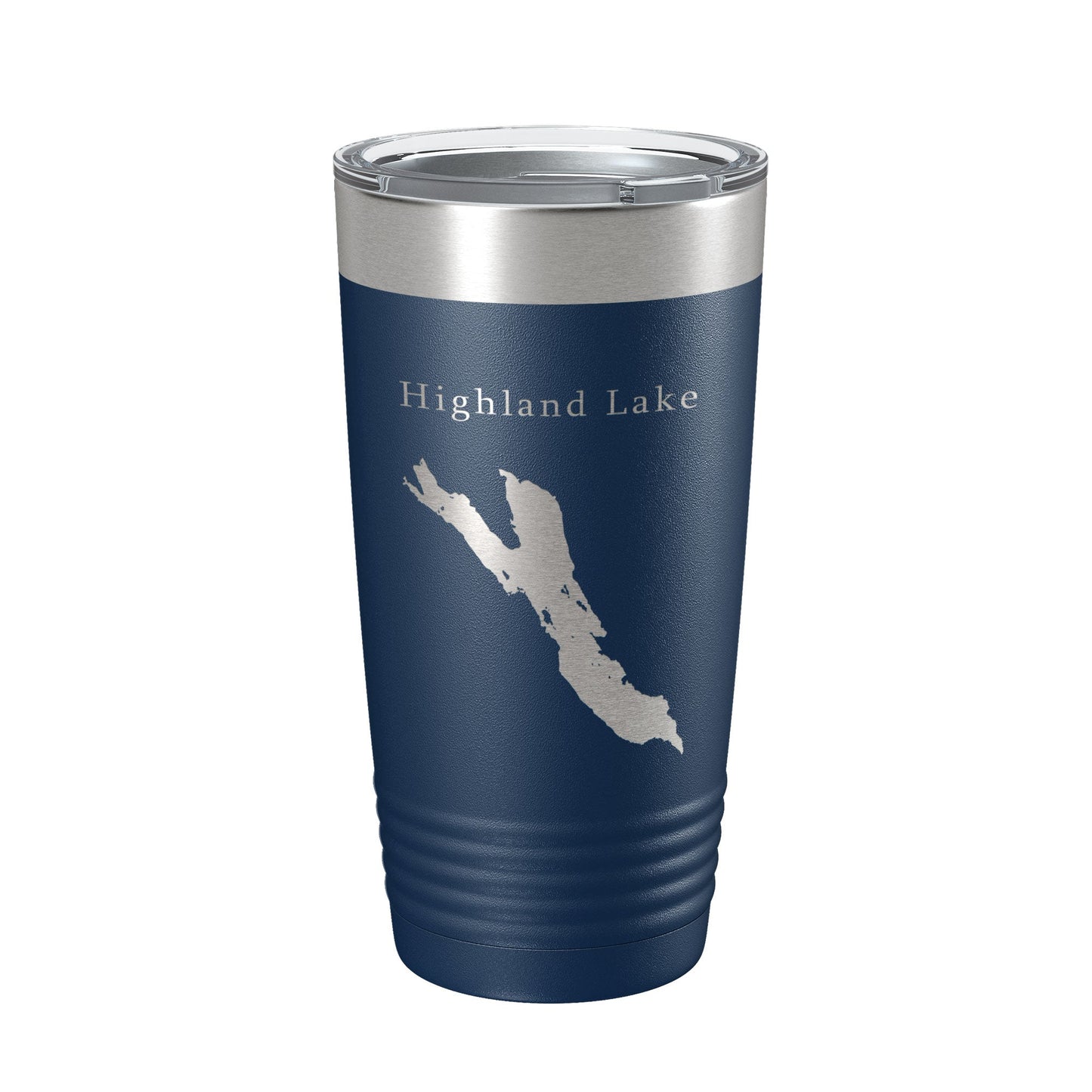 Highland Lake Bridgton Map Tumbler Travel Mug Insulated Laser Engraved Coffee Cup Maine 20 oz-8