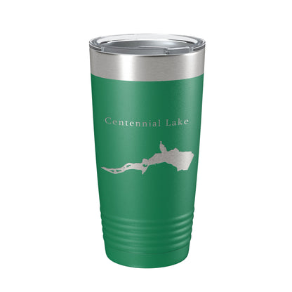 Centennial Lake Map Tumbler Travel Mug Insulated Laser Engraved Coffee Cup Maryland 20 oz-9