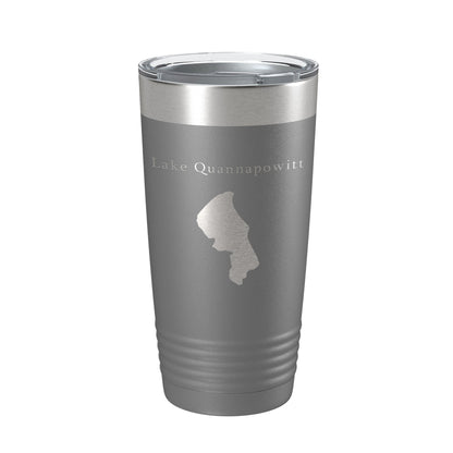 Lake Quannapowitt Map Tumbler Travel Mug Insulated Laser Engraved Coffee Cup Massachusetts 20 oz-16