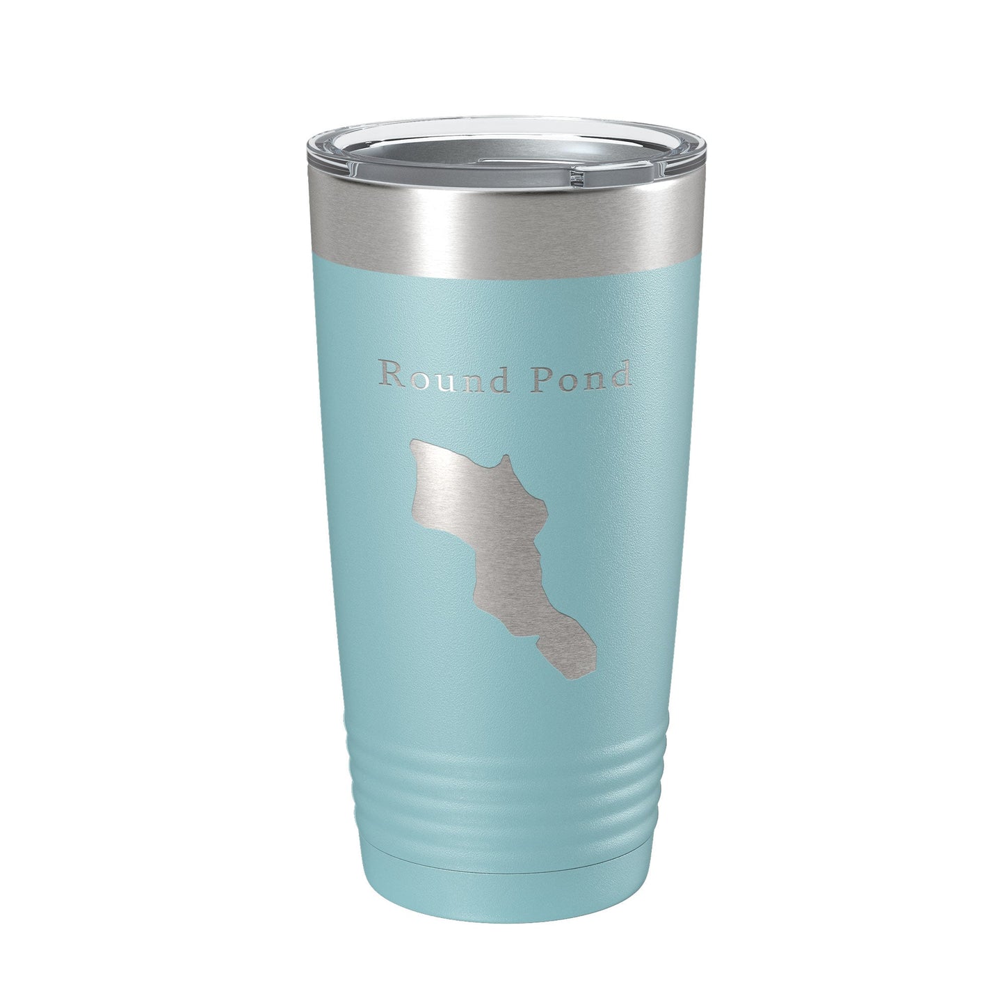 Round Pond Tumbler Lake Map Travel Mug Insulated Laser Engraved Coffee Cup Acadia Maine 20 oz-13