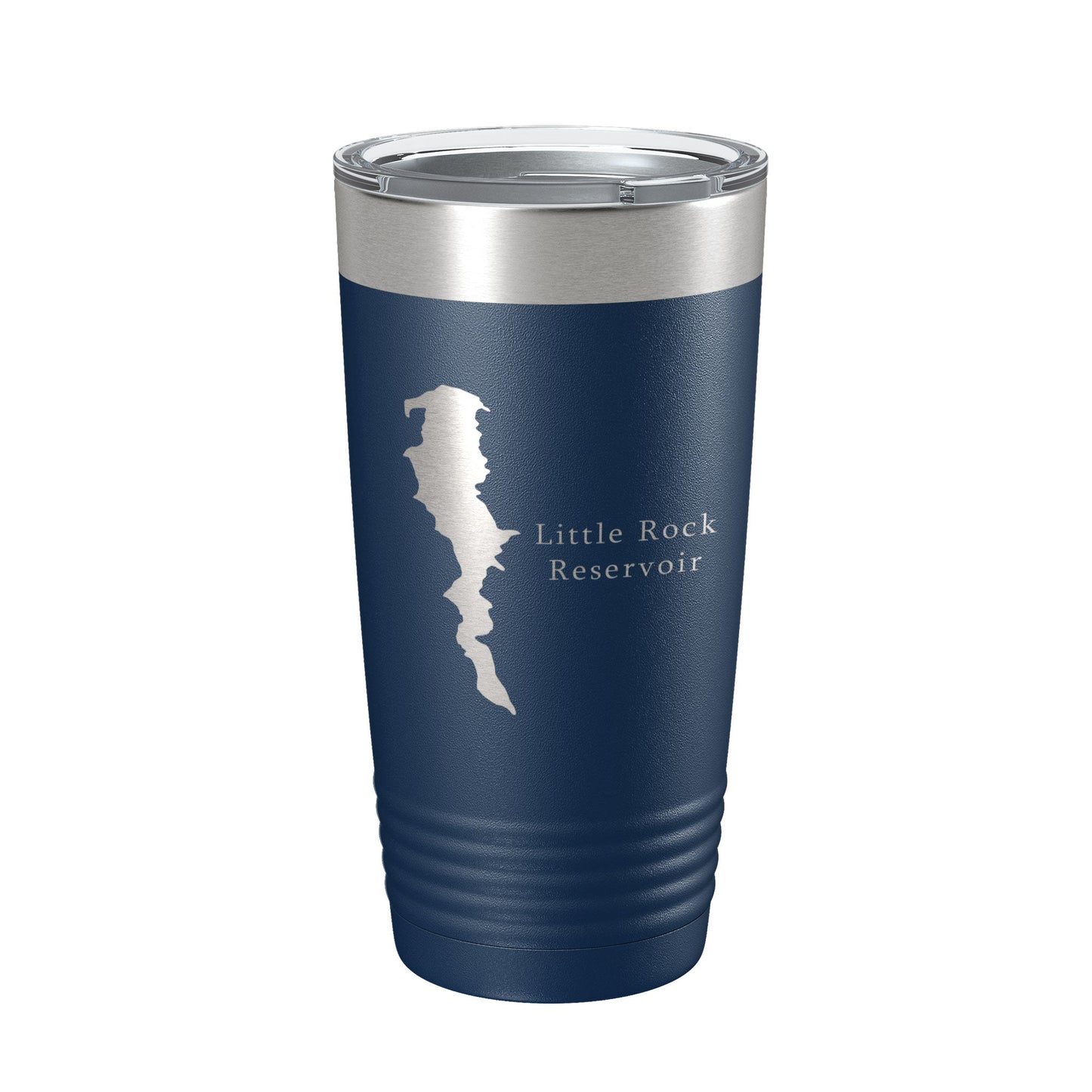 Little Rock Reservoir Tumbler Lake Map Travel Mug Insulated Laser Engraved Coffee Cup California 20 oz-2
