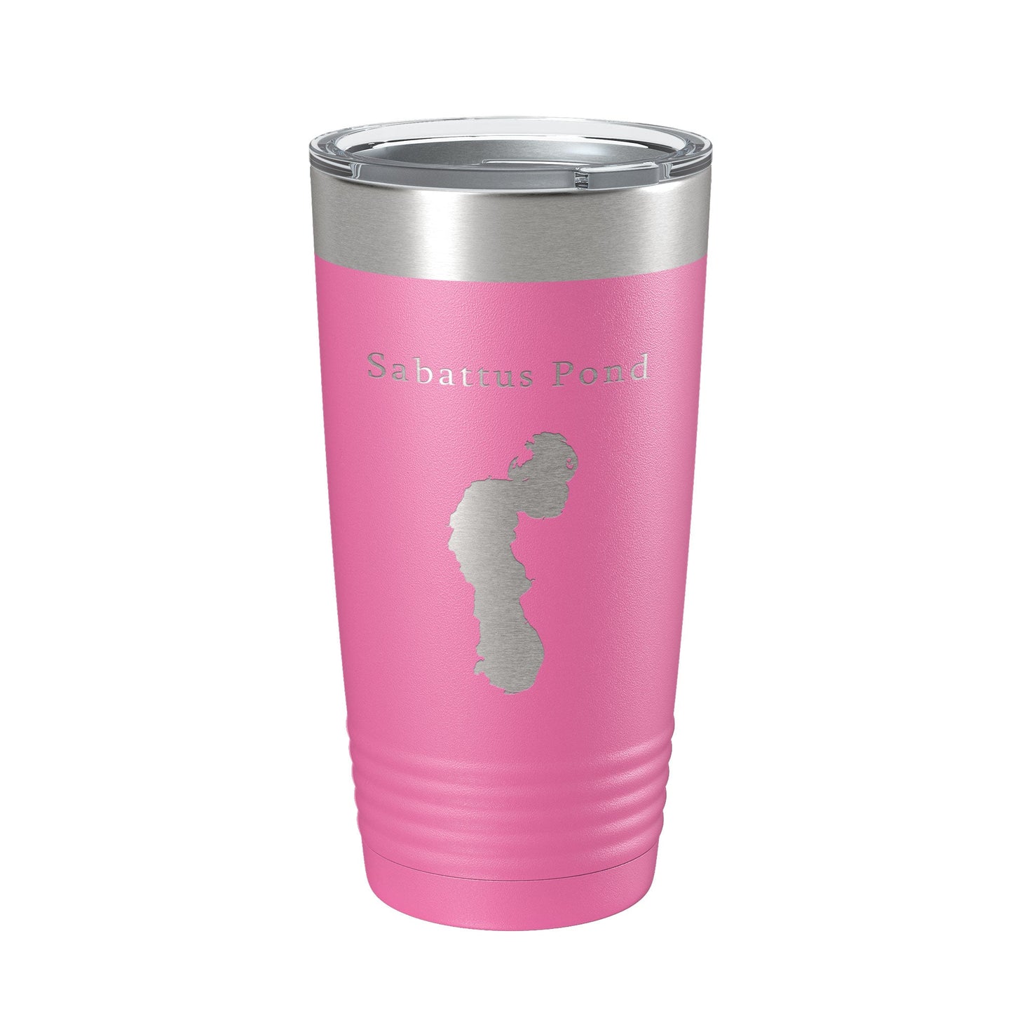 Sabattus Pond Tumbler Lake Map Travel Mug Insulated Laser Engraved Coffee Cup Maine 20 oz-11