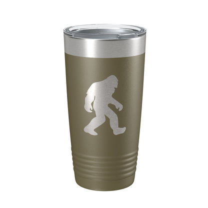 Bigfoot Tumbler Sasquatch Travel Mug Insulated Laser Engraved Coffee Cup Outdoorsman Gift Bigfoot Shadow Yeti Silhouette 20 oz-21