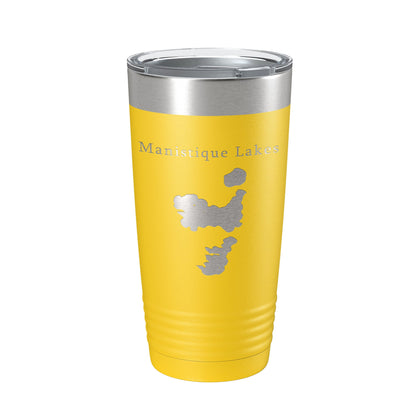 Manistique Lakes Map Tumbler Travel Mug Insulated Laser Engraved Coffee Cup Michigan 20 oz-4