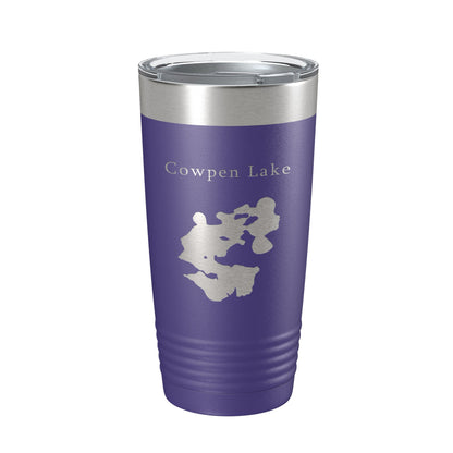 Cowpen Lake Map Tumbler Travel Mug Insulated Laser Engraved Coffee Cup Florida 20 oz-15
