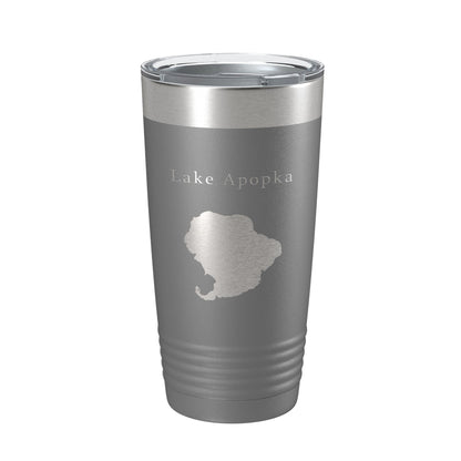 Lake Apopka Map Tumbler Travel Mug Insulated Laser Engraved Coffee Cup Florida 20 oz-16