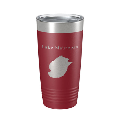 Lake Maurepas Map Tumbler Travel Mug Insulated Laser Engraved Coffee Cup Louisiana 20 oz-18