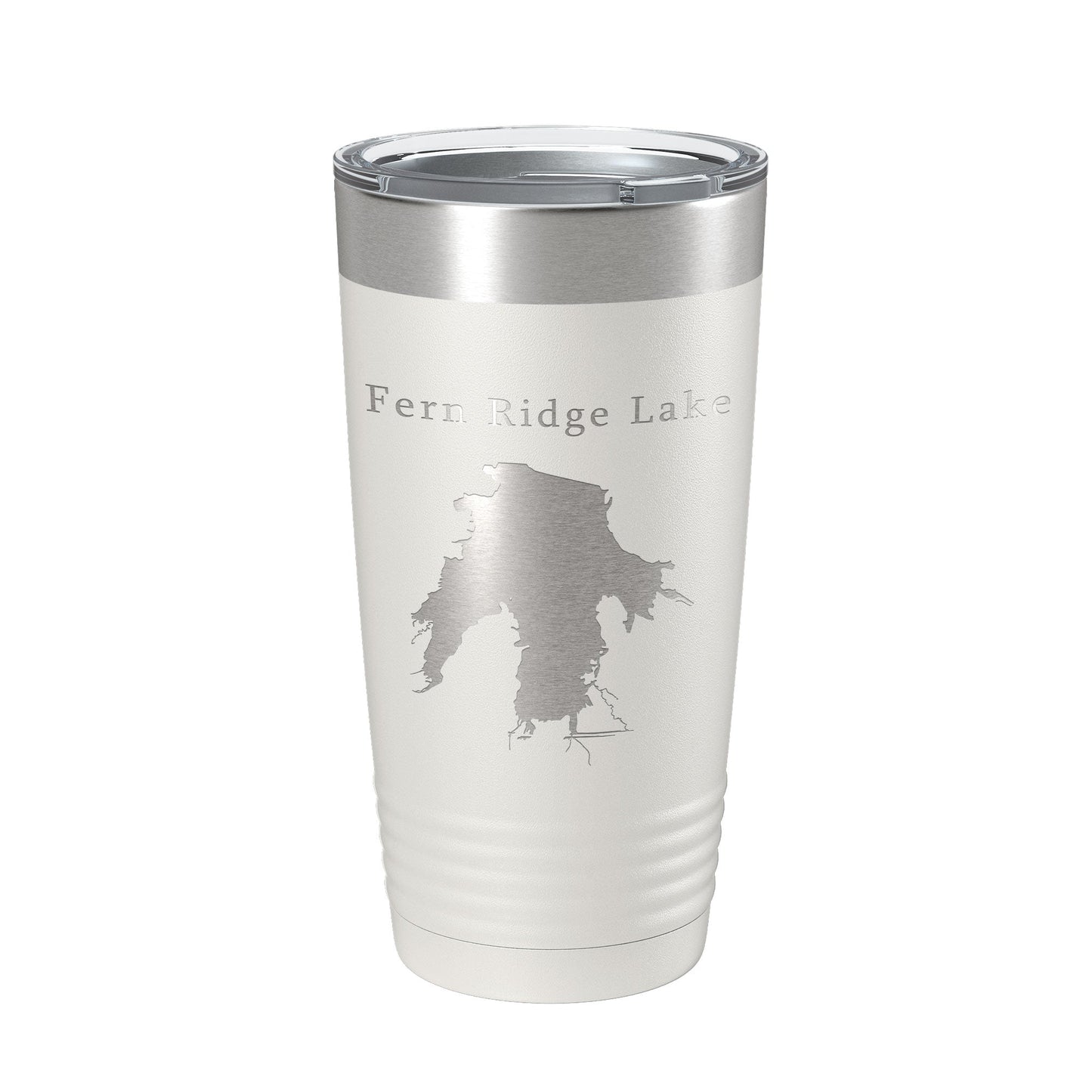 Fern Ridge Lake Map Tumbler Travel Mug Insulated Laser Engraved Coffee Cup Oregon 20 oz-1