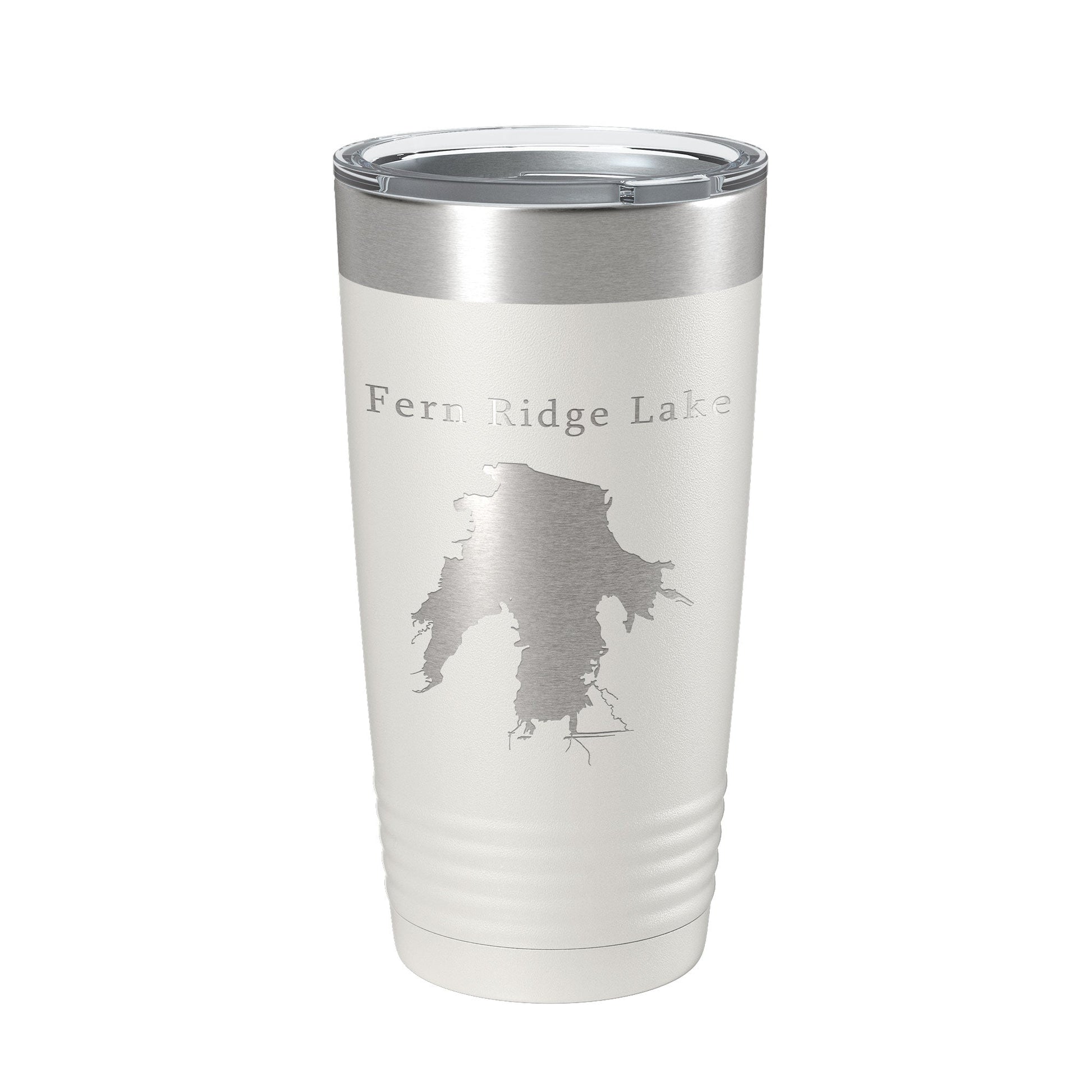 Fern Ridge Lake Map Tumbler Travel Mug Insulated Laser Engraved Coffee Cup Oregon 20 oz-1