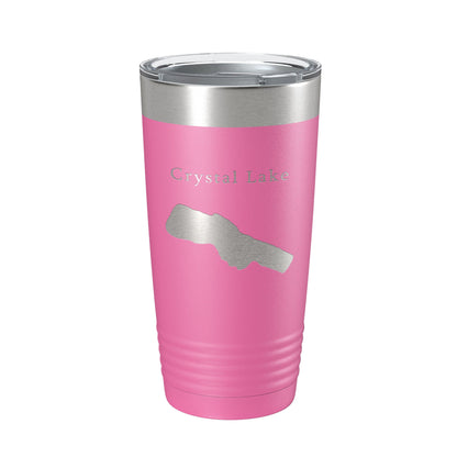 Crystal Lake Map Tumbler Travel Mug Insulated Laser Engraved Coffee Cup Michigan 20 oz-11