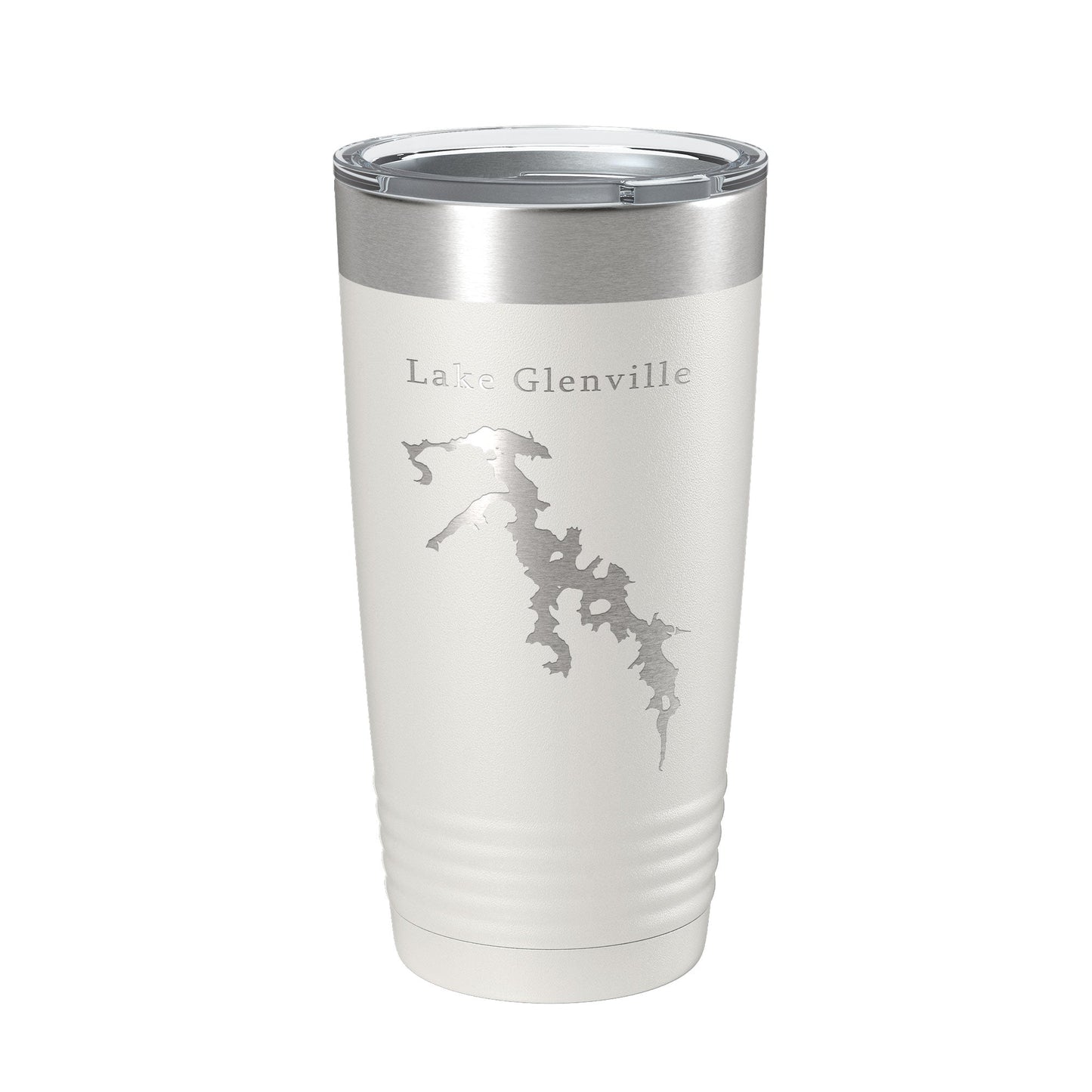 Lake Glenville Map Tumbler Travel Mug Insulated Laser Engraved Coffee Cup North Carolina 20 oz-7