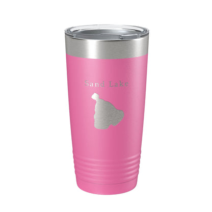 Sand Lake Map Tumbler Travel Mug Insulated Laser Engraved Coffee Cup Michigan 20 oz-11