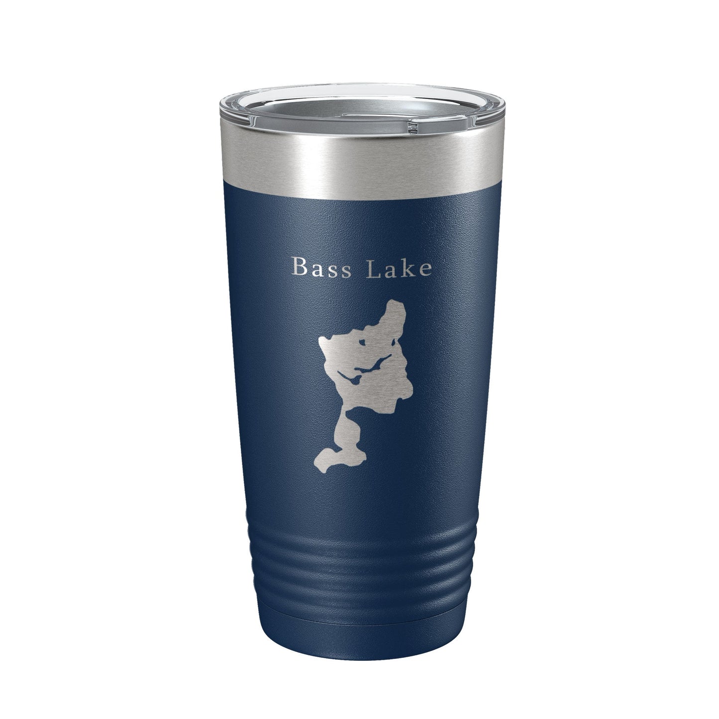 Bass Lake Map Tumbler Travel Mug Insulated Laser Engraved Coffee Cup Grand Traverse County Michigan 20 oz-8
