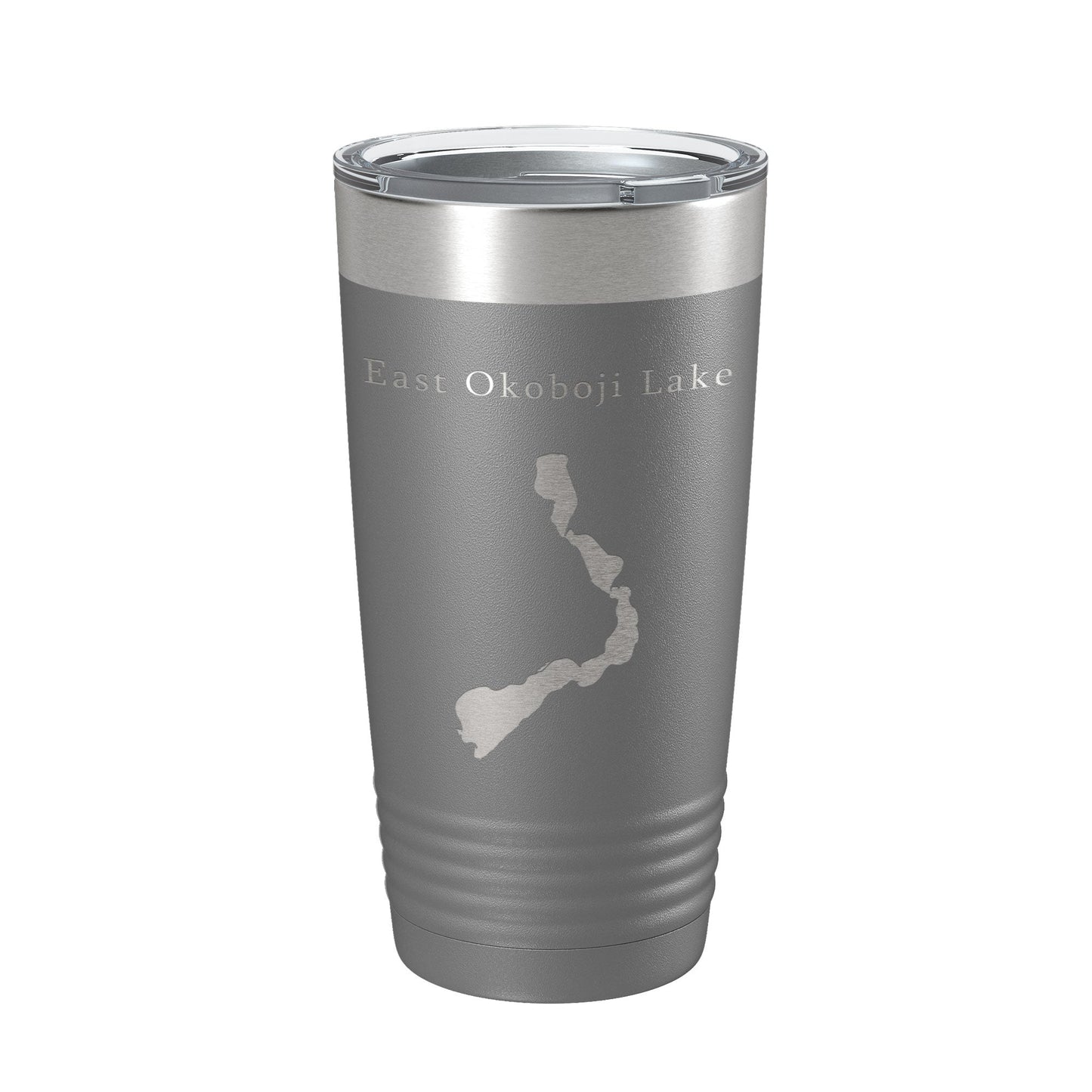 East Okoboji Lake Map Tumbler Travel Mug Insulated Laser Engraved Coffee Cup Iowa 20 oz-16