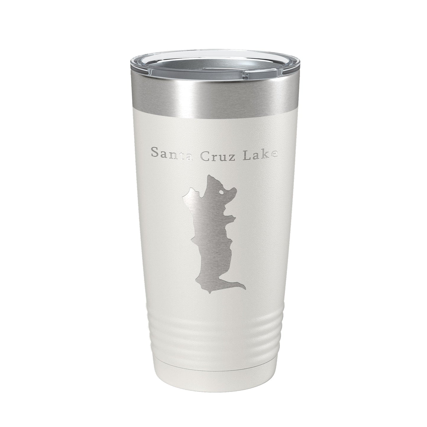 Santa Cruz Lake Map Tumbler Travel Mug Insulated Laser Engraved Coffee Cup New Mexico 20 oz-1