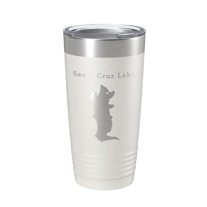 Santa Cruz Lake Map Tumbler Travel Mug Insulated Laser Engraved Coffee Cup New Mexico 20 oz-7