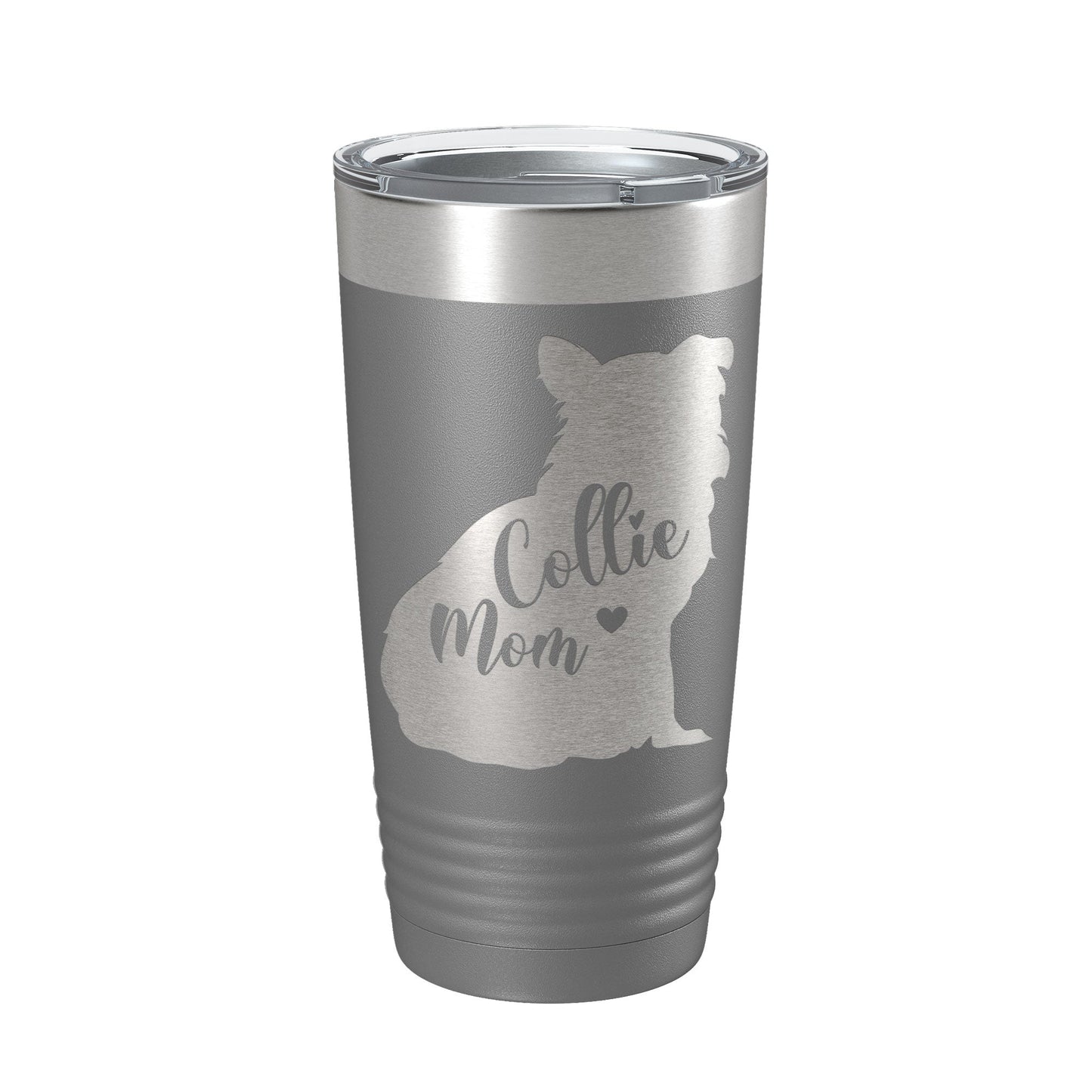 Collie Mom Tumbler Dog Travel Mug Gift Insulated Laser Engraved Coffee Cup 20 oz-16