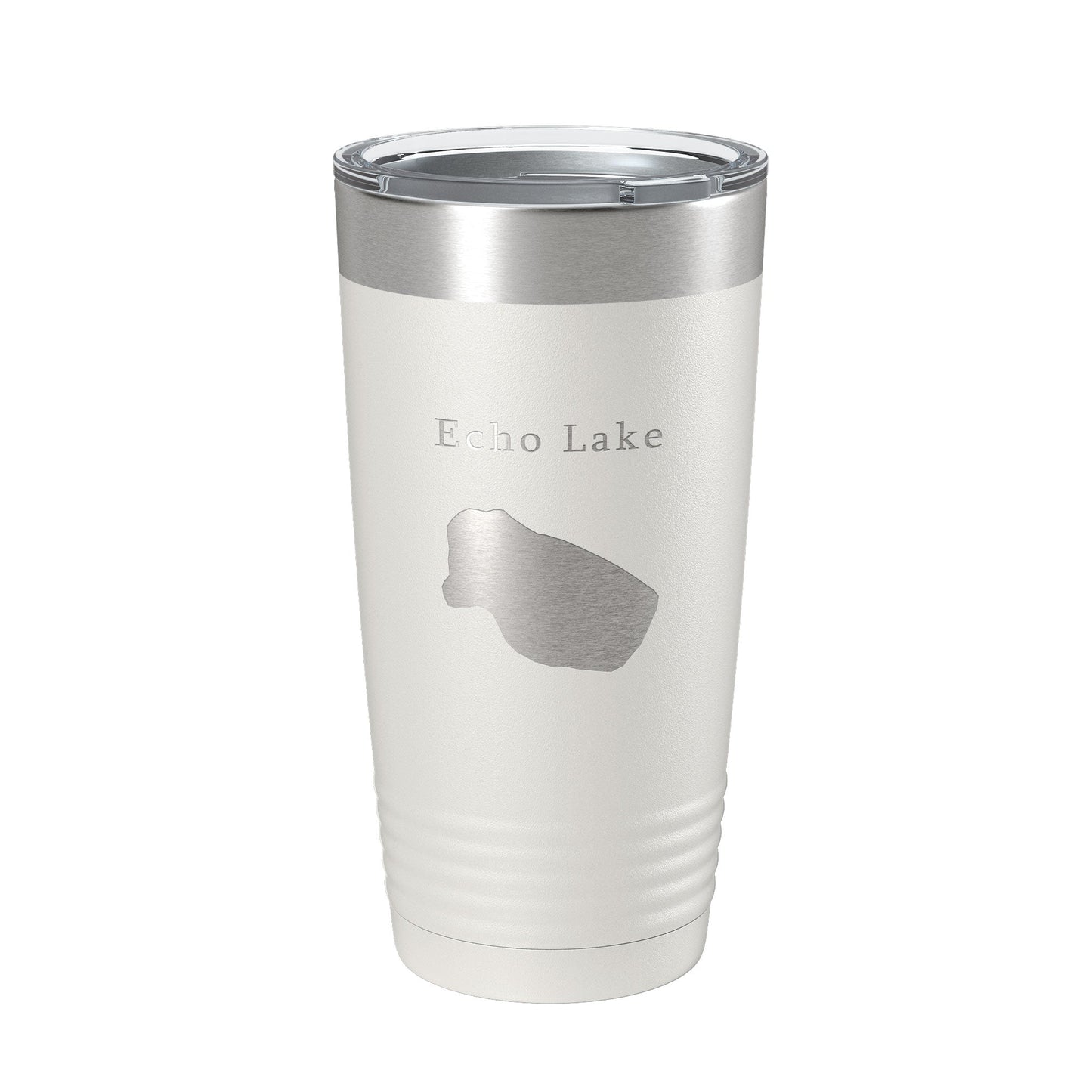 Echo Lake Map Tumbler Travel Mug Insulated Laser Engraved Coffee Cup Colorado 20 oz-1