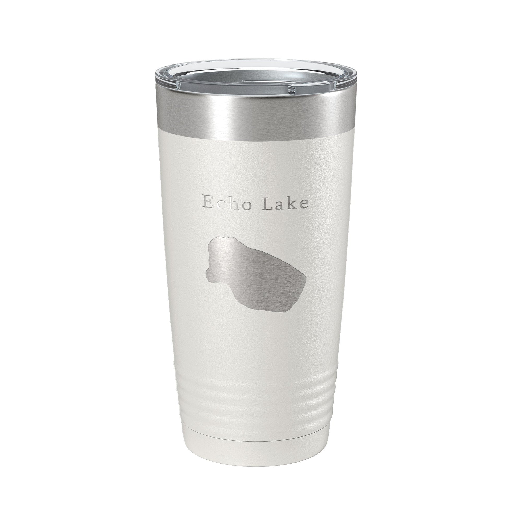 Echo Lake Map Tumbler Travel Mug Insulated Laser Engraved Coffee Cup Colorado 20 oz-1