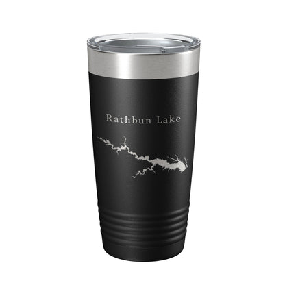 Rathbun Lake Map Tumbler Travel Mug Insulated Laser Engraved Coffee Cup Iowa 20 oz-5