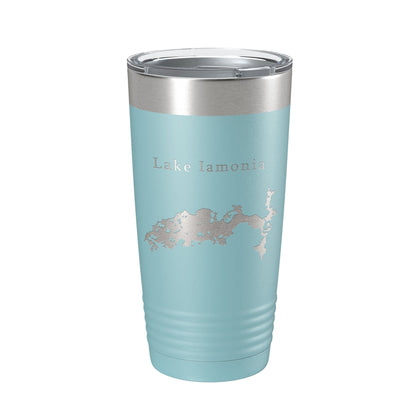 Lake Iamonia Map Tumbler Travel Mug Insulated Laser Engraved Coffee Cup Florida 20 oz-13