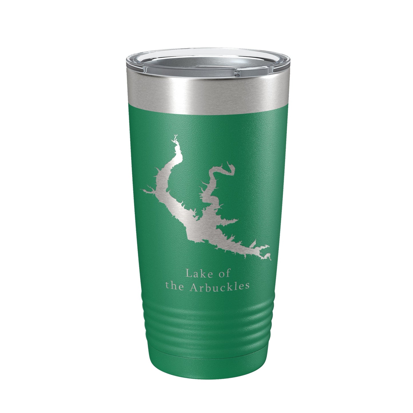 Lake of the Arbuckles Map Tumbler Travel Mug Insulated Laser Engraved Coffee Cup Oklahoma 20 oz-9