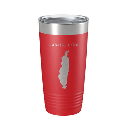 Caballo Lake Reservoir Map Tumbler Travel Mug Insulated Laser Engraved Coffee Cup New Mexico 20 oz-10
