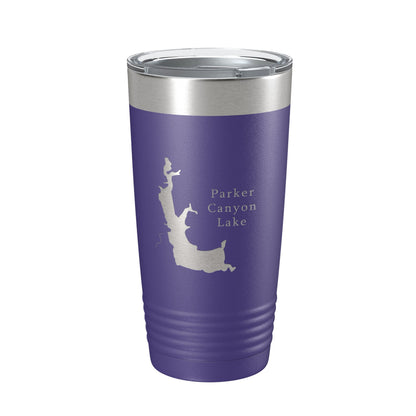Parker Canyon Lake Map Tumbler Travel Mug Insulated Laser Engraved Coffee Cup Arizona 20 oz-15