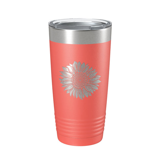 Sunflower Tumbler Sun Flower Travel Mug Gift For Women Insulated Laser Engraved Coffee Cup Birthday Mother's Day 20 oz-20