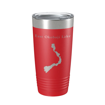 East Okoboji Lake Map Tumbler Travel Mug Insulated Laser Engraved Coffee Cup Iowa 20 oz-10
