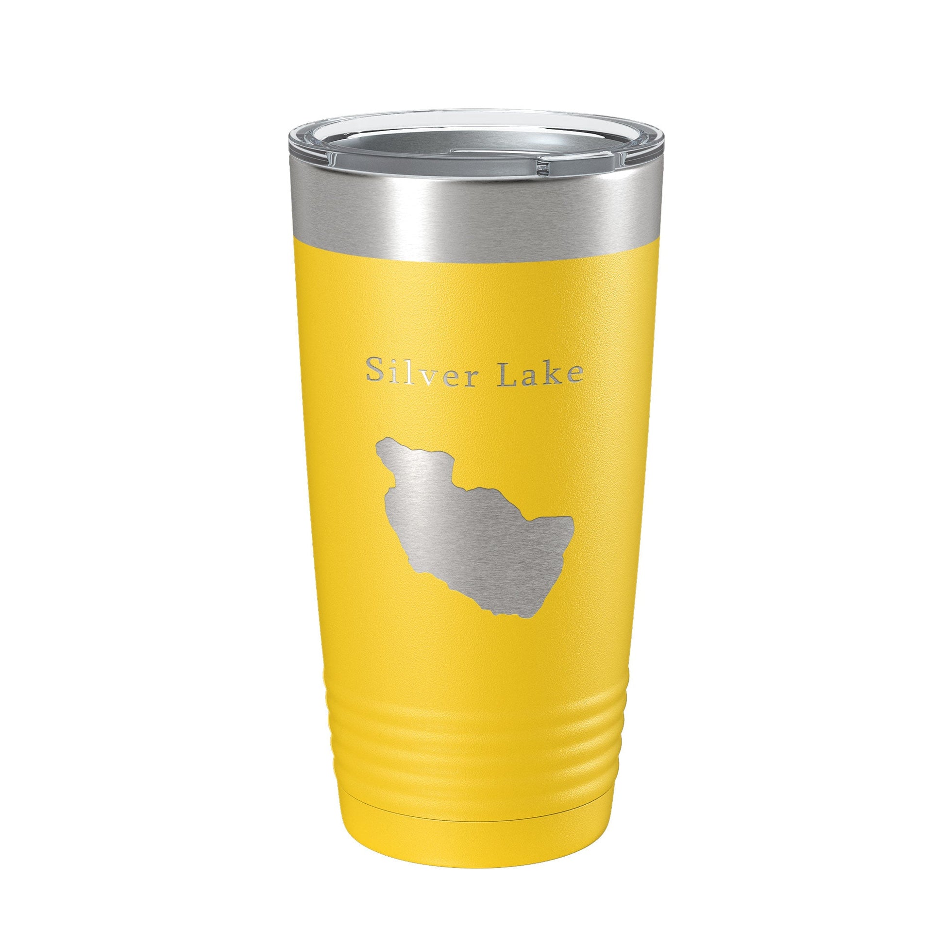 Silver Lake Map Tumbler Travel Mug Insulated Laser Engraved Coffee Cup Maine 20 oz-4