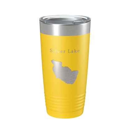 Silver Lake Map Tumbler Travel Mug Insulated Laser Engraved Coffee Cup Maine 20 oz-19