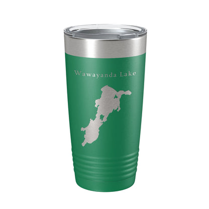 Wawayanda Lake Map Tumbler Travel Mug Insulated Laser Engraved Coffee Cup New Jersey 20 oz-9