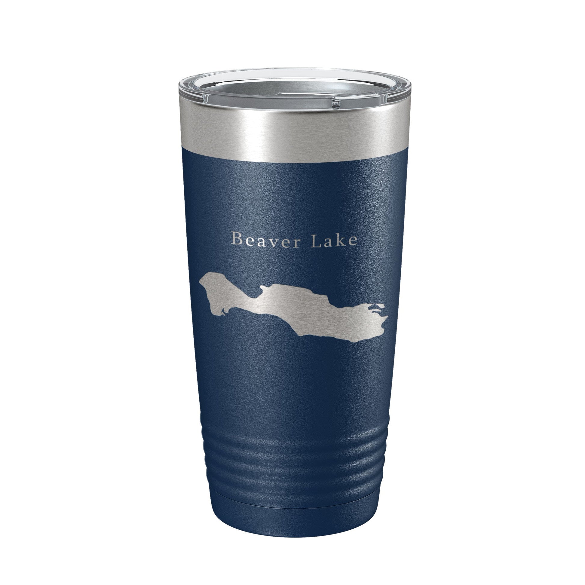 Beaver Lake Map Tumbler Travel Mug Insulated Laser Engraved Coffee Cup Asheville North Carolina 20 oz-2