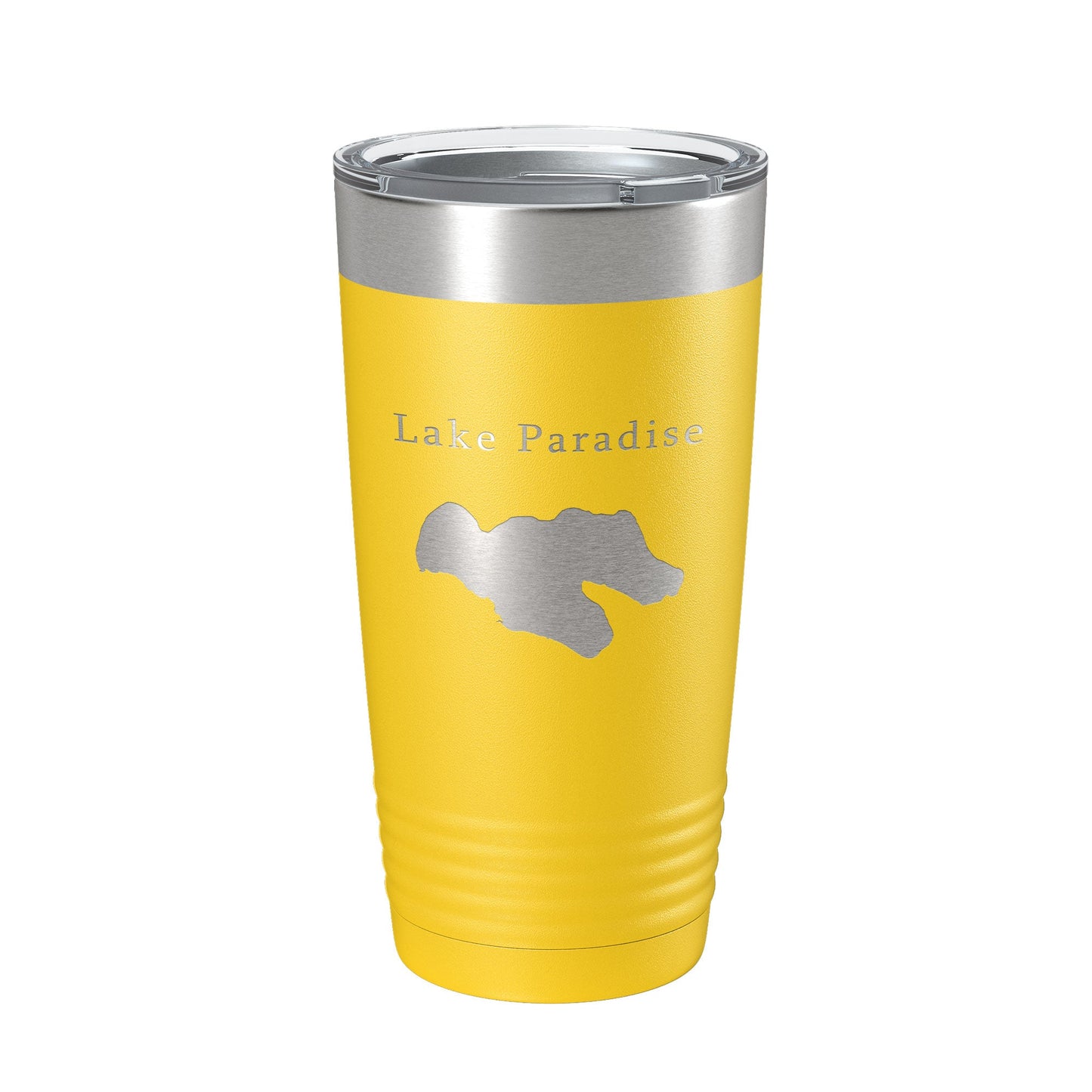 Lake Paradise Map Tumbler Travel Mug Insulated Laser Engraved Coffee Cup Michigan 20 oz-4